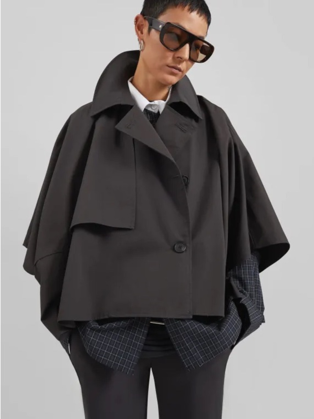 The Frankie Shop Maren Cape Trench size XS/S NWT
